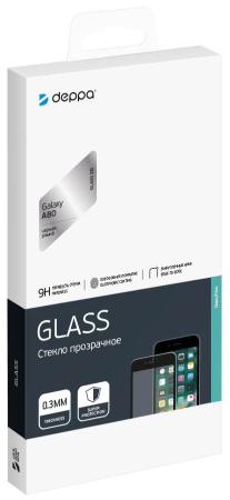 Защитное стекло 3D Deppa Full Glue для Samsung Galaxy A80 (2019), 0.3 мм, черная рамка