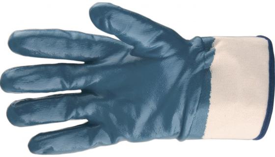 Перчатки трикотажные с обливом из бутадиен-нитрильного каучука, крага, L// Сибртех