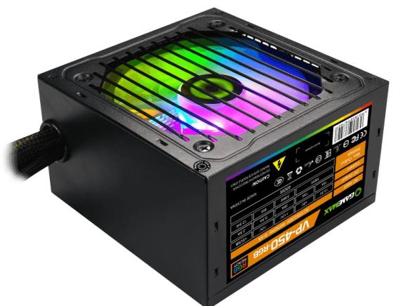 

Блок питания ATX 450 Вт GameMax VP-450-RGB