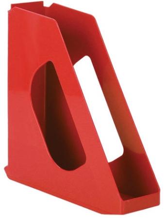 Лоток вертикальный для бумаг ESSELTE "VIVIDA", ширина 72 мм, красный, 623935
