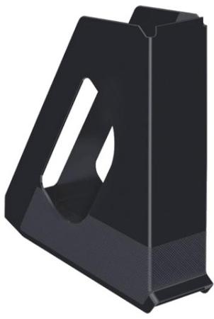 Лоток вертикальный для бумаг ESSELTE "VIVIDA", ширина 72 мм, черный, 21440