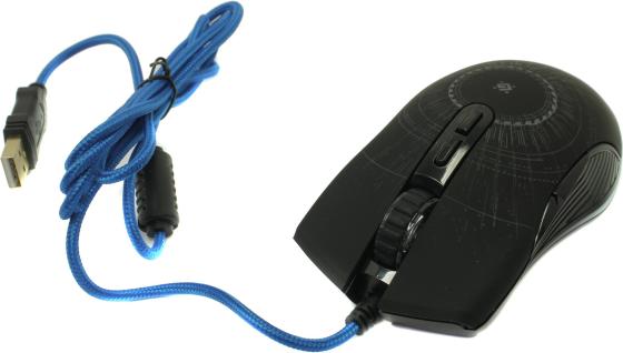 Мышь проводная Defender GM-660L чёрный USB