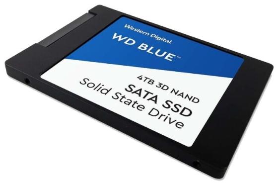 Твердотельный накопитель SSD 2.5" 4 Tb Western Digital Blue Read 560Mb/s Write 530Mb/s 3D NAND TLC