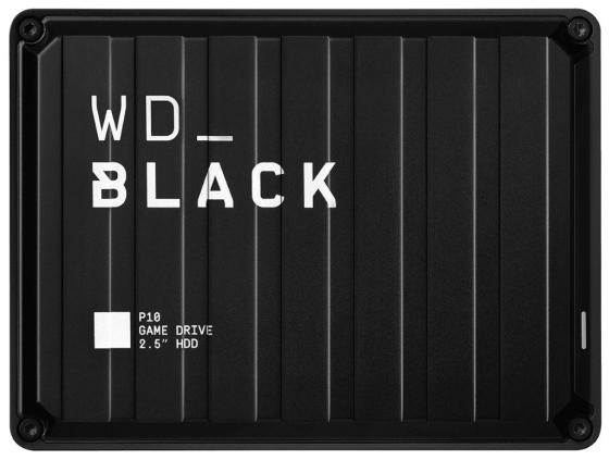 Накопитель на жестком магнитном диске WD Внешний жесткий диск WD_BLACK P10 Game Drive WDBA3A0040BBK-WESN для игровых косолей и ПК 4TB 2,5" USB 3.2 Gen 1
