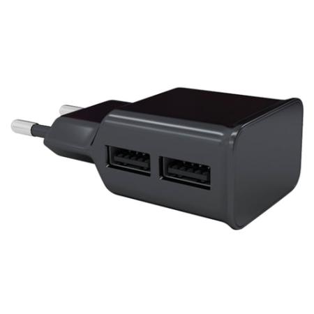Сетевое зарядное устройство Red Line NT-2A 2.1A 2 х USB черный 453428