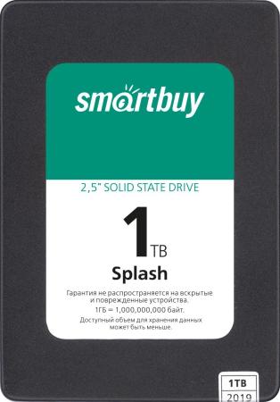 Твердотельный накопитель SSD 2.5" 1 Tb Smart Buy Splash Read 560Mb/s Write 500Mb/s 3D NAND TLC SBSSD-001TT-MX902-25S3