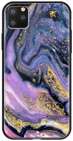 Накладка Deppa Glass Case для iPhone 11 Pro Max фиолетовый агат 87270
