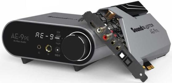 

Звуковая карта Creative PCI-E Sound Blaster АЕ-9 PE (Sound Core3D) 5.1 Ret