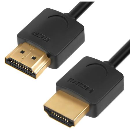 Кабель HDMI 0.5м Green Connection GCR-51592 круглый черный