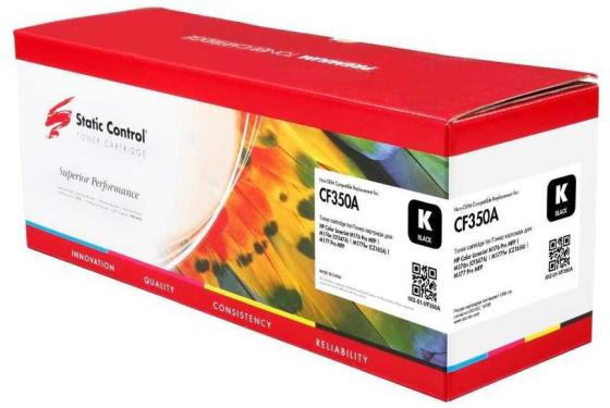 Картридж Static Control CF350A для HP Color LaserJet Pro M176 Color LaserJet Pro M177 1300стр Черный