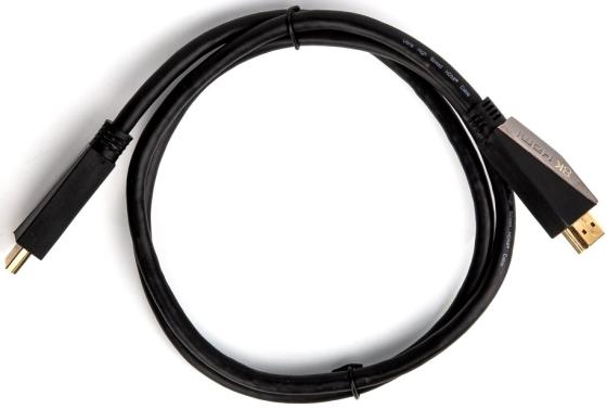 Кабель HDMI 1м VCOM Telecom CG860-1M круглый черный кабель hdmi 1м vcom telecom cg860 1m круглый черный