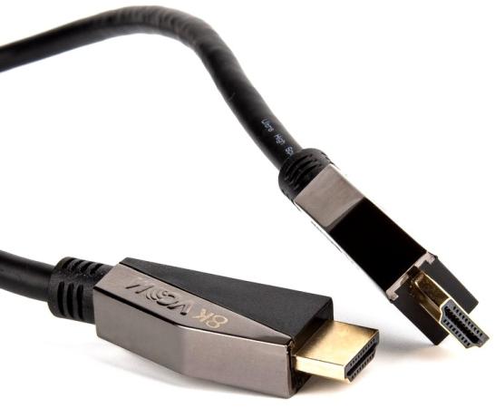 Кабель HDMI 1.5м VCOM Telecom CG860-1.5M круглый черный кабель hdmi 1м vcom telecom cg860 1m круглый черный