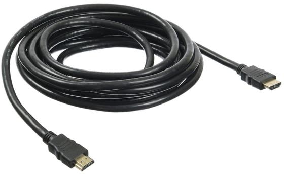 Кабель HDMI 5м Бюрократ BHP HDMI 2.0-5 круглый черный кабель hdmi 1 5м thomson 00132106 круглый черный