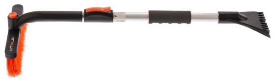 Щетка-сметка для снега со скребком телескопическая, поворотная голова, 690-910 мм // Stels