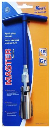 KRAFT Ключ свечной шарнирный 16мм Master (Cr-V) [KT 700583]