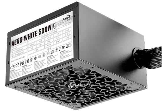 

Блок питания ATX 500 Вт Aerocool AERO WHITE 500 4710562753905