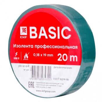 

EKF plc-iz-a-g Изолента класс А (профессиональная) (0,18х19мм) (20м.) зеленая EKF PROxima