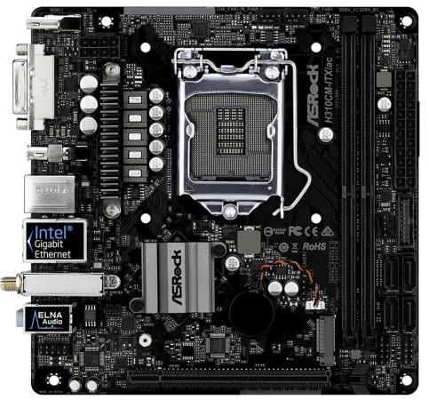 

Материнская плата ASRock H310CM-ITX/AC Socket 1151 v2 H310 2xDDR4 1xPCI-E 16x 4 mini-ITX Retail