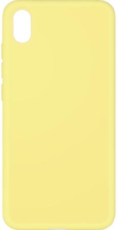 Чехол-накладка для Honor 8S/ Y5 (2019) DF hwOriginal-04 Yellow клип-кейс, силикон, микрофибра