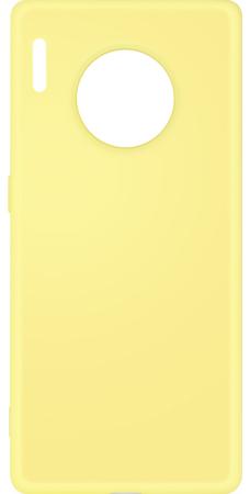 Чехол-накладка для Huawei Mate 30 Pro DF hwOriginal-06 Yellow клип-кейс, силикон, микрофибра