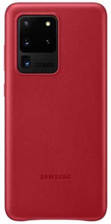 

Чехол (клип-кейс) Samsung для Samsung Galaxy S20 Ultra Leather Cover красный (EF-VG988LREGRU)