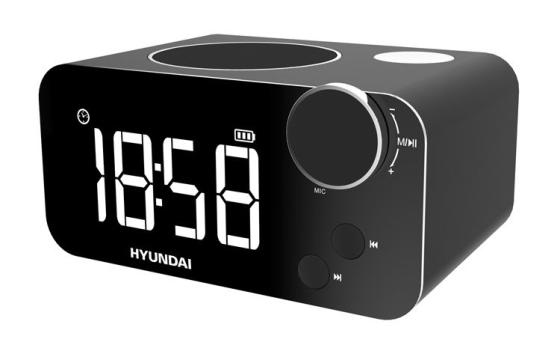 Радиобудильник Hyundai H-RCL320 чёрный