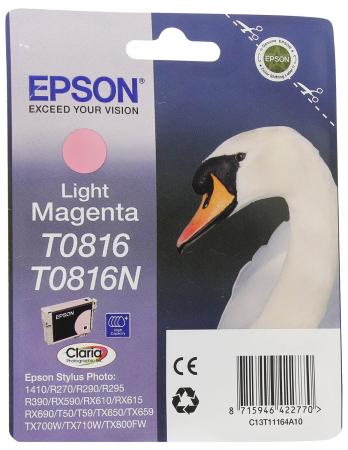 Картридж Epson C13T11164A10/C13T08164A10 для Epson Stylus Photo R270/R390/RX590 светло-пурпурный