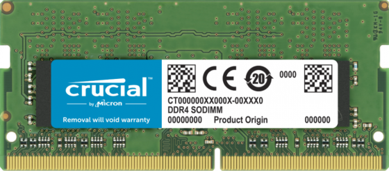Оперативная память 32Gb (1x32Gb) PC4-21300 2666MHz DDR4 SO-DIMM CL19 Crucial CT32G4SFD8266