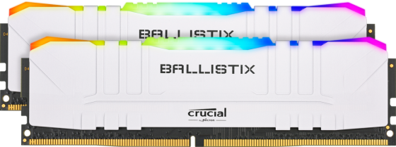 

Crucial 16GB Kit (8GBx2) DDR4 3600MT/s CL16 Unbuffered DIMM 288 pin Ballistix White RGB