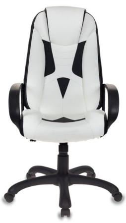 Кресло игровое Бюрократ VIKING-8N/WH-BLACK белый/черный искусственная кожа