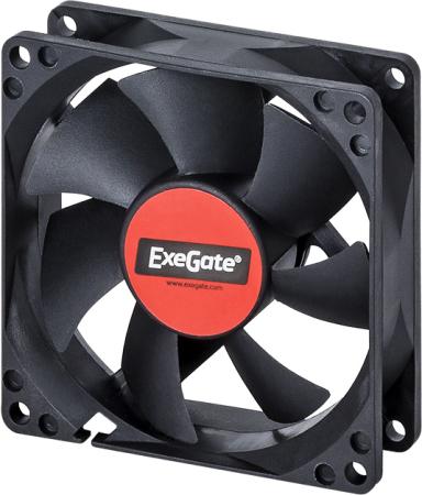 Exegate EX283374RUS Вентилятор ExeGate ExtraPower EP08015S3P, 80x80x15 мм, подшипник скольжения, 3pin, 2500RPM, 26dBA