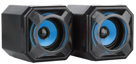 

CBR CMS 498 Blue, Акустическая система 2.0, питание USB, 2х5 Вт (10 Вт RMS), материал корпуса пластик, 3.5 мм линейный стереовход, регул. громк., длина кабеля 1,2 м, цвет чёрный-голубой