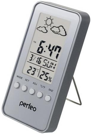 Фото - Perfeo Часы-метеостанция Window, серебряный, (PF-S002A) время, температура, влажность, дата цифровая метеостанция perfeo window pf s002a белый pf a4862