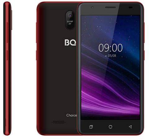 Смартфон BQ 5016G Choice винный красный 5" 16 Гб Wi-Fi GPS 3G Bluetooth