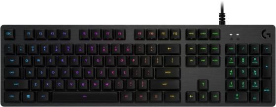 Клавиатура проводная Logitech Gaming Keyboard G512 USB черный  920-009351