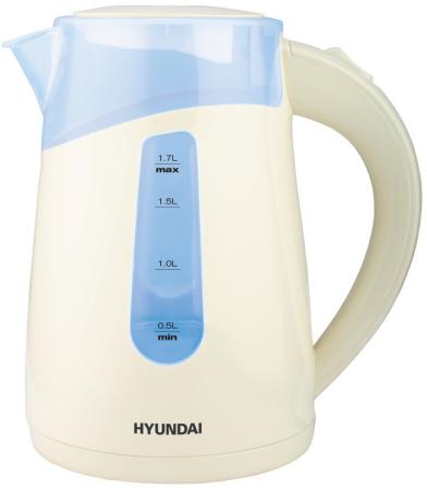 Чайник электрический Hyundai HYK-P2030 1.7л. 2200Вт кремовый (корпус: пластик)