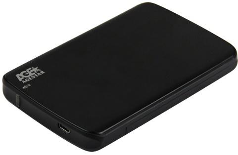 Внешний контейнер для HDD 2.5" SATA AgeStar 31UB2A12C USB3.1 черный