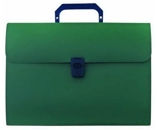 Папка-портфель, 13 отделений, А4, зеленая IEF08/GN