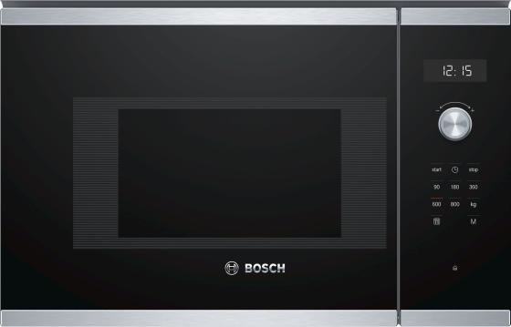 Встраиваемая микроволновая печь Bosch BFL524MS0 800 Вт нержавеющая сталь чёрный