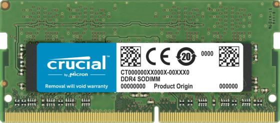 Оперативная память для ноутбука 32Gb (1x32Gb) PC4-25600 3200MHz DDR4 SO-DIMM Unbuffered CL22 Crucial Basics Laptop CT32G4SFD832A
