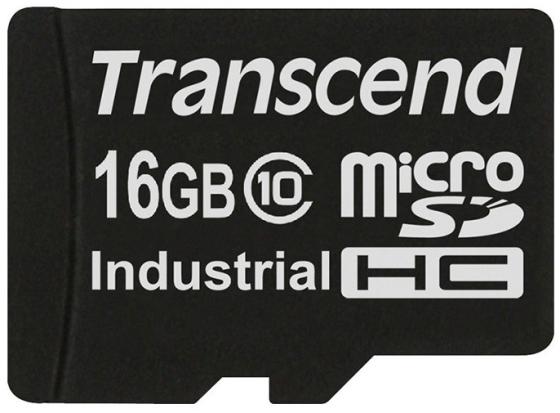 Промышленная карта памяти microSDHC Transcend 10I, 16 Гб Class 10 MLC, темп. режим от -40? до +85?, без адаптера