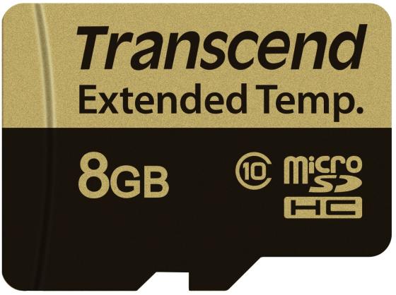 Промышленная карта памяти microSDHC Transcend 520I, 8 Гб Class 10 MLC, темп. режим от -40? до +85?