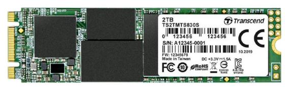 Твердотельный накопитель SSD M.2 2 Tb Transcend 830S Read 560Mb/s Write 520Mb/s 3D NAND TLC TS2TMTS830S