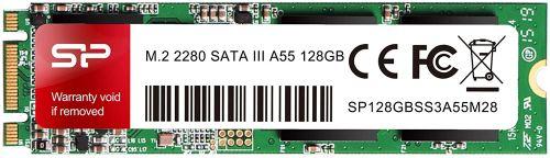 Твердотельный накопитель SSD M.2 128 Gb Silicon Power A55 Read 560Mb/s Write 530Mb/s TLC SP128GBSS3A55M28