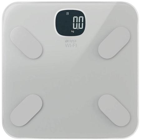 Весы: HIPER Smart IoT Body Composition Scale/Умные весы с анализом тела/Max.Вес 180кг/Точность 0.1кг/Питание 3ААА
