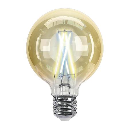 Лампочка: HIPER Smart LED Filament bulb IoT G80 Vintage/Умная филамент LED лампочка/Wi-Fi/Е27/Шар/7Вт/2700К-6500К/600lm/Тонировка