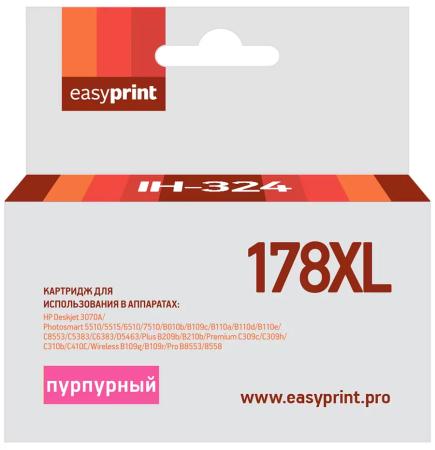 Картридж EasyPrint IH-324 для HP Deskjet 3070A/Photosmart 5510/6510/7510/C8553/Premium C309c/C410C/Pro B8553/8558 750стр Пурпурный с чипом
