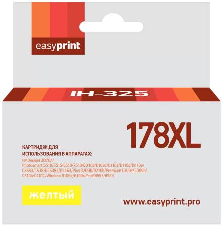 Картридж EasyPrint IH-325 для HP Deskjet 3070A/Photosmart 5510/6510/7510/C8553/Premium C309c/C410C/Pro B8553/8558 750стр Желтый с чипом