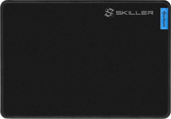 Игровой коврик для мыши Sharkoon SGP1 M чёрный (280 x 195 x 2,5 мм, обмётка, текстиль, резина)