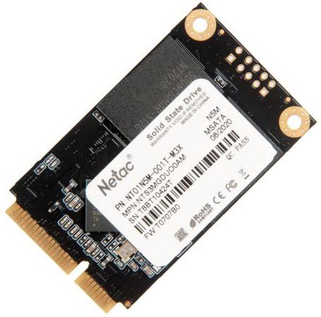 Твердотельный накопитель SSD mSATA 1 Tb Netac N5M Read 560Mb/s Write 520Mb/s 3D NAND TLC